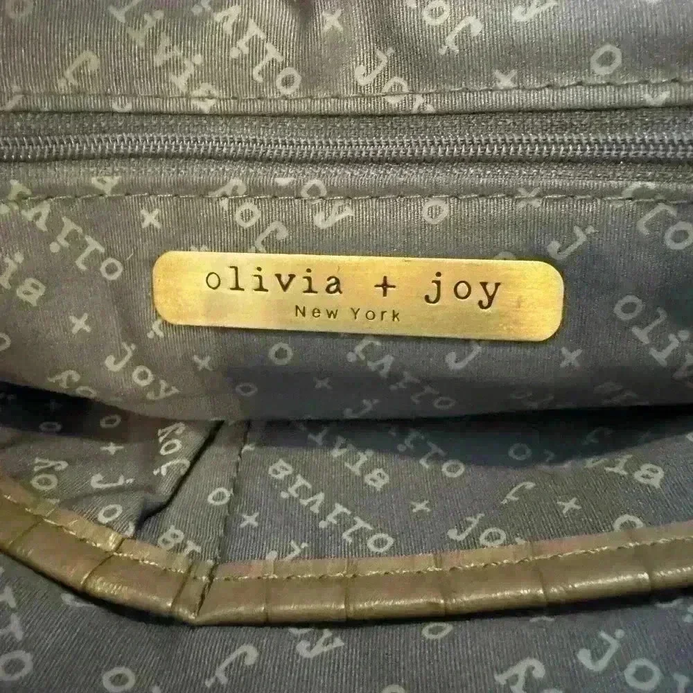 Olivia & joy crocodile pattern shoulder purse